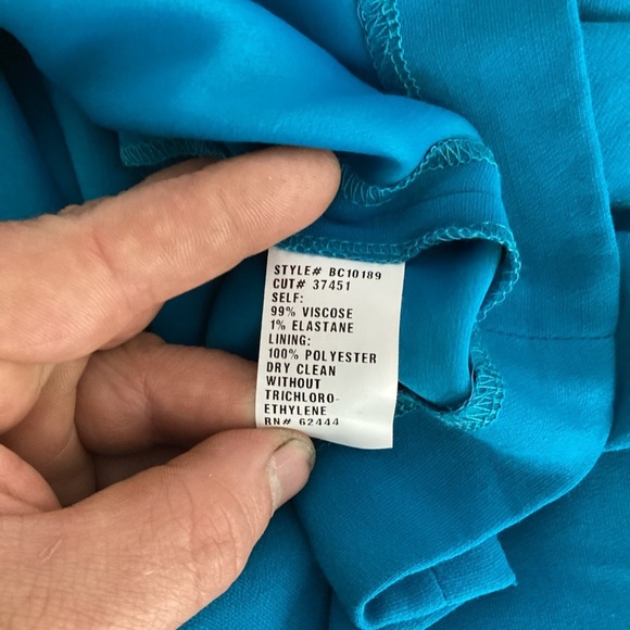 Artelier Nicole Miller Blue Open Back Long Sleeve Blouse Size M - Picture 7 of 7